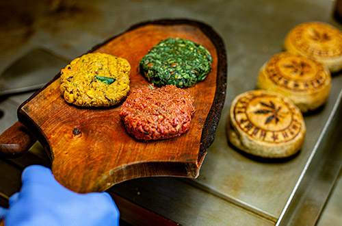 veganski burgeri barcode mitra u tri boje